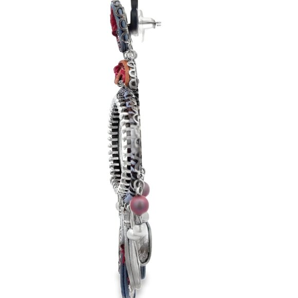 Ayala Bar Circle Sliver Earrings - Picture 3 of 3